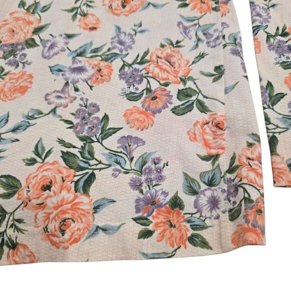 Victoria's Secret Top Vintage VTG Women's Small Floral 100% Cotton Embroidered C - Picture 2 of 6